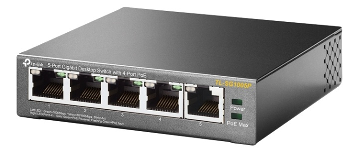 TP-Link TL-SG1005P in the group COMPUTERS & PERIPHERALS / Network / Switches at TP E-commerce Nordic AB (38-74901)