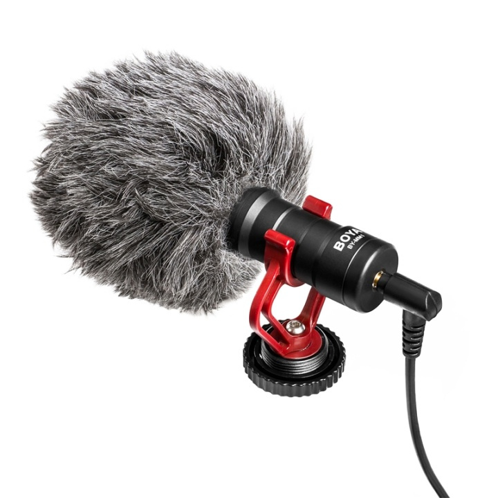 BOYA Microphone BY-MM1 Condensator 3,5mm in the group HOME ELECTRONICS / Audio & Picture / Handheld Microphones at TP E-commerce Nordic AB (38-75003)