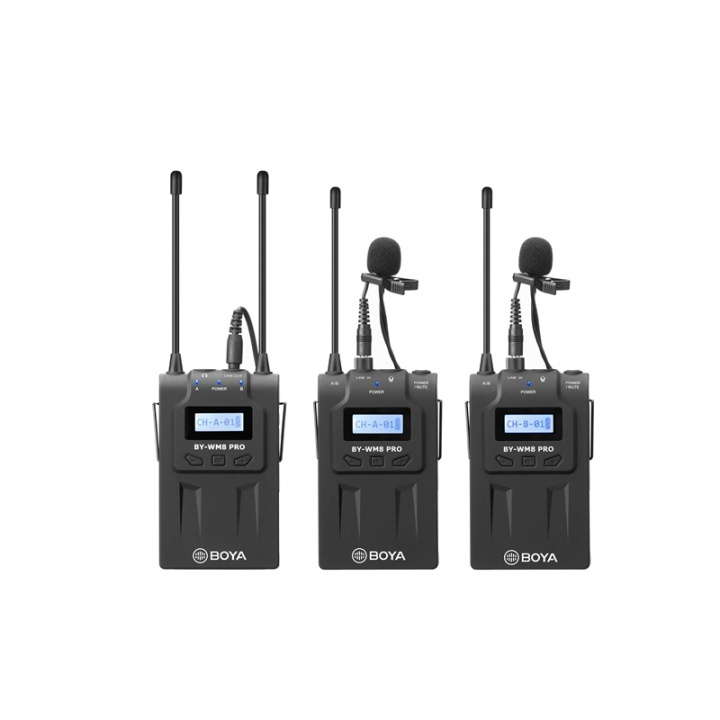 BOYA Microphone Pro-K2 Mygga x2 Wireless 3,5mm & XLR in the group HOME ELECTRONICS / Audio & Picture / Handheld Microphones at TP E-commerce Nordic AB (38-75006)