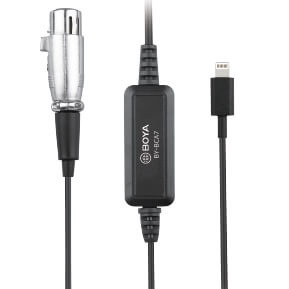 BOYA Adapter BY-BCA7 XLR-Lightning in the group HOME ELECTRONICS / Audio & Picture / Handheld Microphones at TP E-commerce Nordic AB (38-75008)