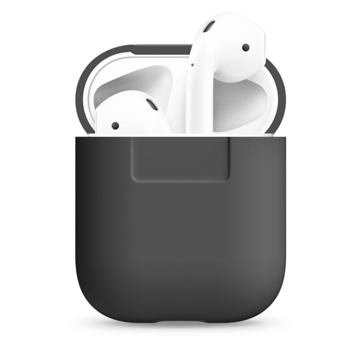 Elago Airpod Protective Silicon Case Dark Gray in the group HOME ELECTRONICS / Audio & Picture / Headphones & Accessories / Accessories at TP E-commerce Nordic AB (38-75021)