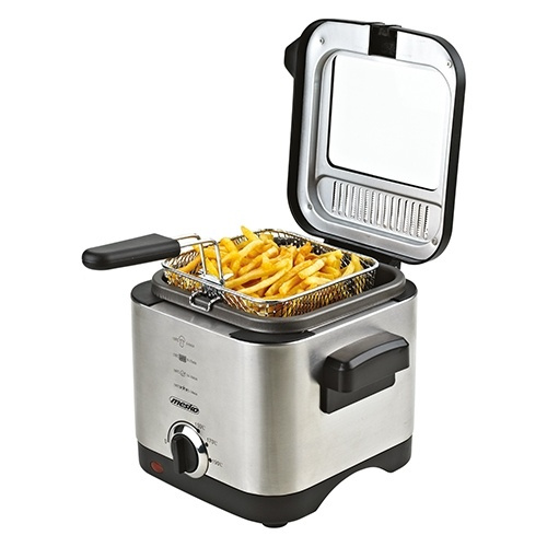 Mesko fritös med termostat, 1,5 l in the group HOME, HOUSEHOLD & GARDEN / Household appliances / Airfryers & Fryers at TP E-commerce Nordic AB (38-75118)