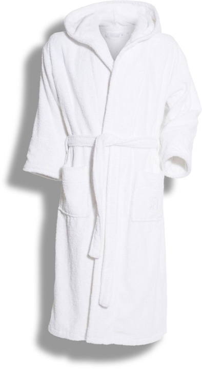 Kosta Linnewäfveri Badrock Med Huva Vit L/Xl in the group HOME, HOUSEHOLD & GARDEN / Bathroom / Bath robes at TP E-commerce Nordic AB (38-75210-VI)