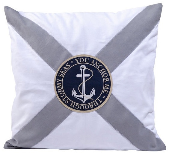 Lord Nelson Victory Victor Kuddfodral Grå in the group HOME, HOUSEHOLD & GARDEN / Interior / Pillows at TP E-commerce Nordic AB (38-75355-GR)