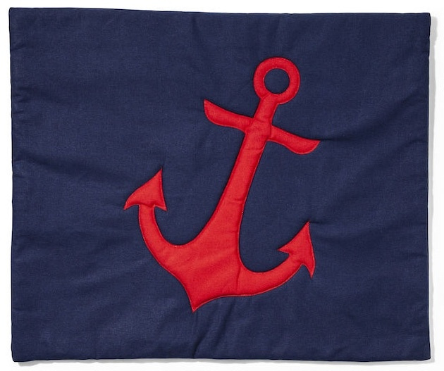 Lord Nelson Victory Pillow C Quilted Anchor Röd in the group HOME, HOUSEHOLD & GARDEN / Interior / Bedding at TP E-commerce Nordic AB (38-75381-ROE)