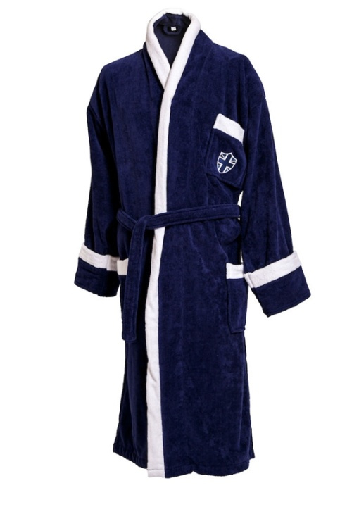 Lord Nelson Victory Velour Robe Marin S/M in the group HOME, HOUSEHOLD & GARDEN / Bathroom / Bath robes at TP E-commerce Nordic AB (38-75396-MA)