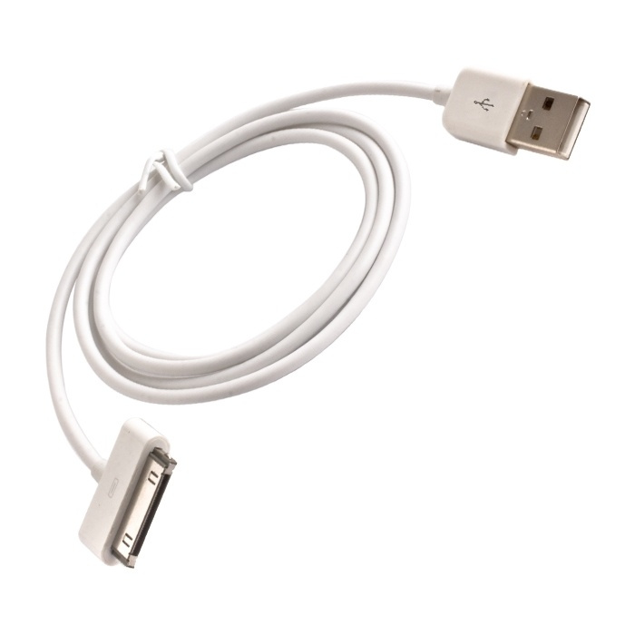 USB charging cable for iPhone 3/4 in the group SMARTPHONE & TABLETS / Chargers & Cables / Cables / Cables 30 pin at TP E-commerce Nordic AB (38-75607)