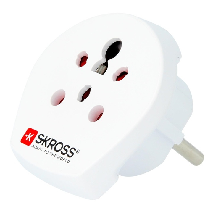 SKROSS El-Adapter Indien/DK till Eur in the group HOME, HOUSEHOLD & GARDEN / Electricity & Lighting / Travel adapters at TP E-commerce Nordic AB (38-76915)