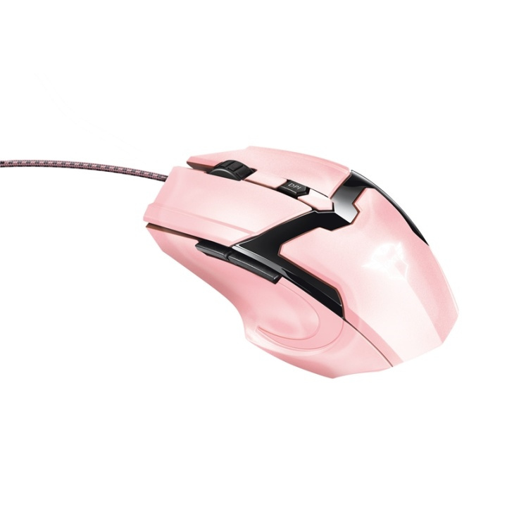 Trust GXT 101P Gav Gaming mouse Pink in the group COMPUTERS & PERIPHERALS / Mice & Keyboards / Mice / Corded at TP E-commerce Nordic AB (38-76943)