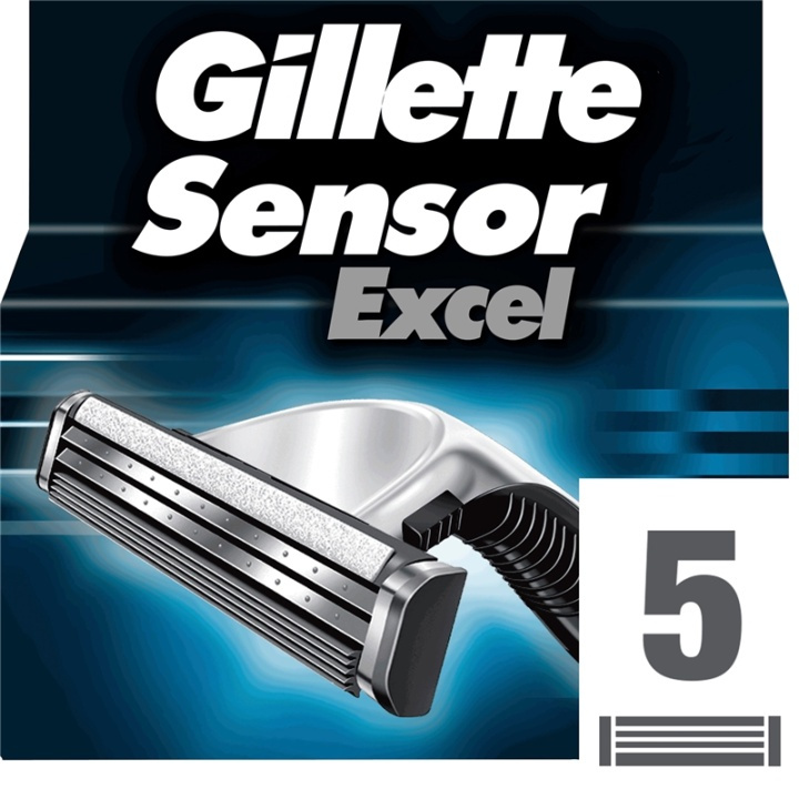 Gillette Sensor Excel 5p in the group BEAUTY & HEALTH / Hair & Styling / Shaving & Trimming / Razors & Accessories at TP E-commerce Nordic AB (38-76990)