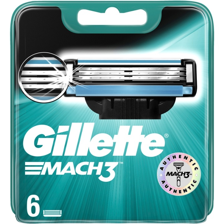 Gillette Mach3 Base 6p in the group BEAUTY & HEALTH / Hair & Styling / Shaving & Trimming / Razors & Accessories at TP E-commerce Nordic AB (38-76998)