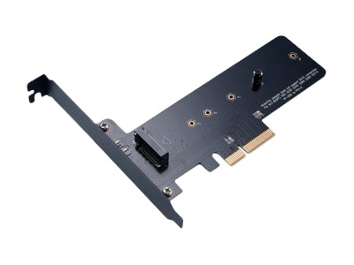 M.2 SSD to PCIe adapter card, Full height and Low profile bracket incl in the group COMPUTERS & PERIPHERALS / Computer components / Harddrives / Adapters & Accessories at TP E-commerce Nordic AB (38-77026)