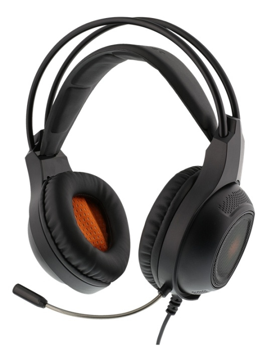 DELTACO GAMING Stereo headset, 2 x 3.5 mm, LED, 2 m cable, black in the group COMPUTERS & PERIPHERALS / GAMING / Headset at TP E-commerce Nordic AB (38-77148)