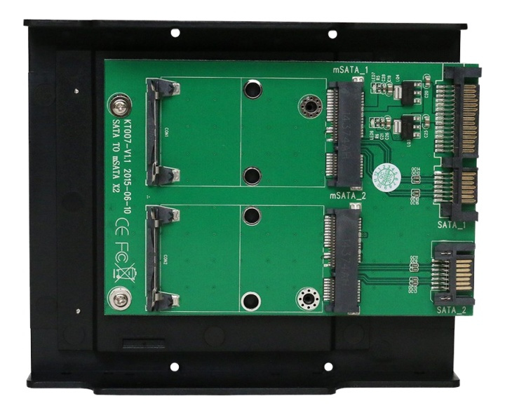 deltacoimp 2xSATA to 2xmSATA Converter card 2.5