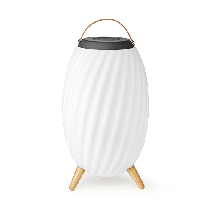 Nedis Bluetooth® Speaker with Mood Light | 6 hrs | Ambiance Design | 90 W | Mono | RGB / Warm White | IPX5 | Linkable | Grey / White in the group HOME ELECTRONICS / Audio & Picture / Speakers & accessories / Bluetooth Speakers / Floor-standing sprakers bluetooth at TP E-commerce Nordic AB (38-77344)