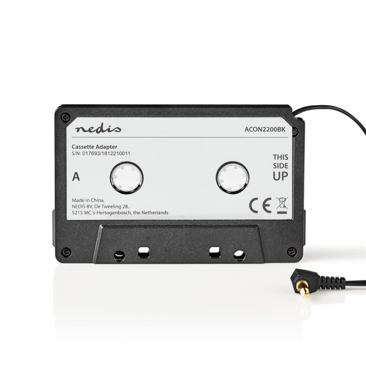 Nedis Car Radio Cassette Adapter | 3.5 mm | Cable length: 1.00 m | Black in the group CAR / Car audio & Multimedia / Music receivers at TP E-commerce Nordic AB (38-77345)