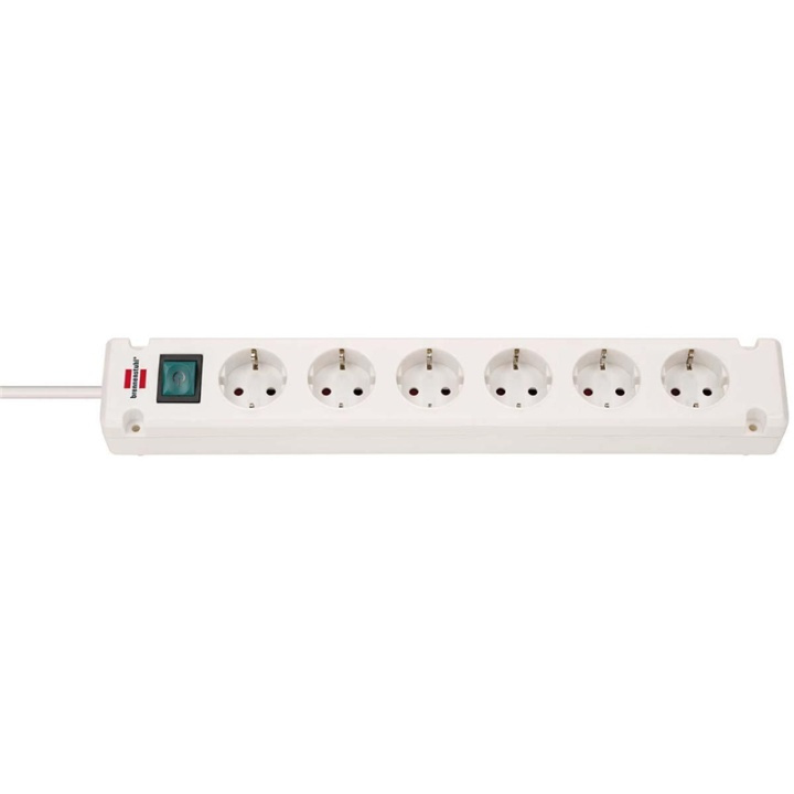 Bremounta power strip 6-way (multiple socket with 90 degree sockets, power strip with mounting option and 3 m cable) white in the group HOME, HOUSEHOLD & GARDEN / Electricity & Lighting / Power strips at TP E-commerce Nordic AB (38-77389)