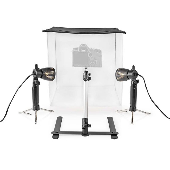Nedis Portable Photo Studio Kit | 400 lm | Foldable | Backgrounds included | Travel bag included | Black in the group HOME ELECTRONICS / Photo & Video / Photo equipment / Other at TP E-commerce Nordic AB (38-77446)