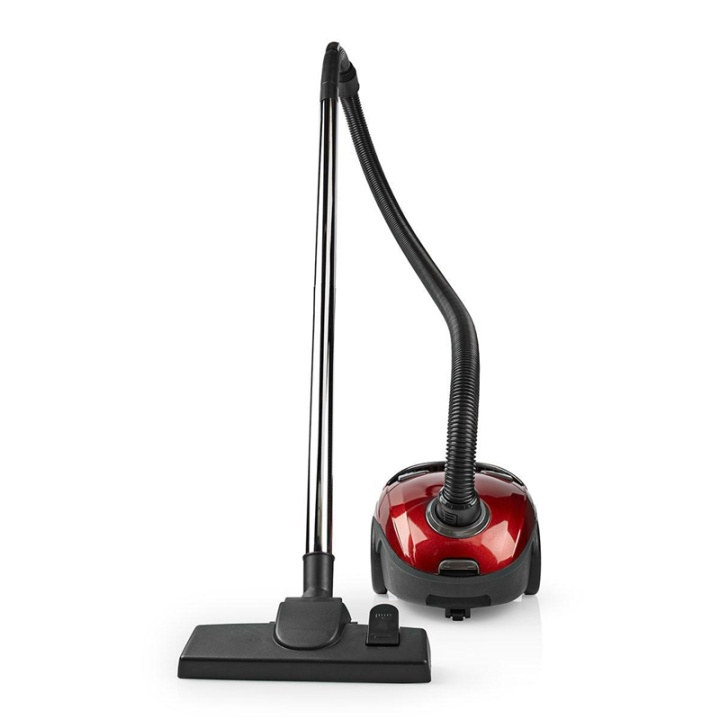 Nedis Vacuum Cleaner | With Bag | 700 W | Dust capacity: 1.5 l | Combi Brush | Action radius: 7 m | Hepa | Anthracite / Red in the group HOME, HOUSEHOLD & GARDEN / Cleaning products / Vacuum cleaners & Accessories / Vacuum cleaners at TP E-commerce Nordic AB (38-77461)