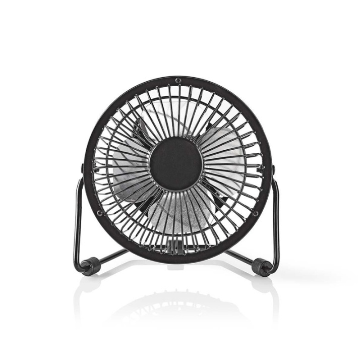 Nedis Table Fan | USB Powered | Diameter: 100 mm | 3 W | 1-Speed | Black in the group HOME, HOUSEHOLD & GARDEN / Fans & Climate products / Table fans at TP E-commerce Nordic AB (38-77486)