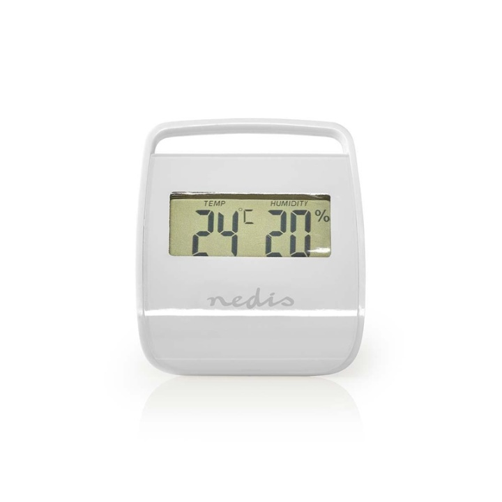 Nedis Digital Thermometer | Indoor | Indoor temperature | Indoor humidity | White in the group HOME, HOUSEHOLD & GARDEN / Fans & Climate products / Thermometers & Weather stations at TP E-commerce Nordic AB (38-77495)