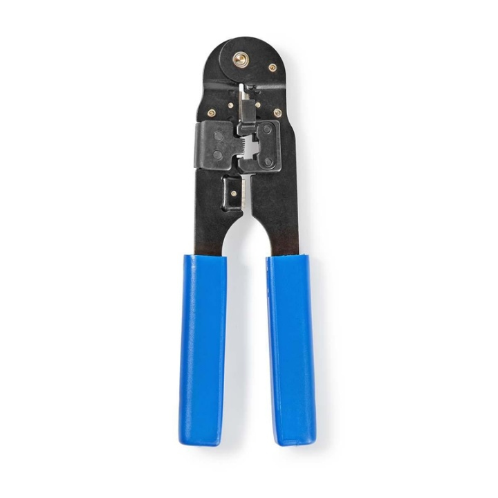 Nedis Crimp pliers | CAT5 / CAT5e / CAT6 / CAT6a / RJ45 | Cutting / Plier / Stripping | ABS / Steel | Blue in the group HOME, HOUSEHOLD & GARDEN / Tools / Other tools & Accesories at TP E-commerce Nordic AB (38-77531)