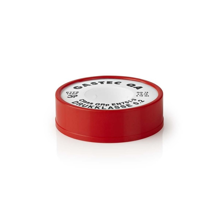 Nedis Tread Seal PTFE Tape | 12.00 m | Appliance: Connection | Red / White in the group COMPUTERS & PERIPHERALS / Computer accessories / Other at TP E-commerce Nordic AB (38-77612)
