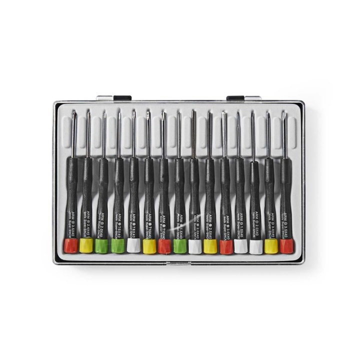 Nedis Precision Screwdriver Set | 3x PH / 4x Flat / 4x Hex / 4x Tx in the group HOME, HOUSEHOLD & GARDEN / Tools / Other tools & Accesories at TP E-commerce Nordic AB (38-77614)