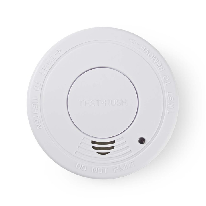 Nedis Smoke Alarm | Battery Powered | Battery life up to: 1 year | EN 14604 | With pause button | With test button | 85 dB | ABS | White in the group HOME, HOUSEHOLD & GARDEN / Alarm & Security / Fire, smoke, gas / Smoke alarms at TP E-commerce Nordic AB (38-77675)