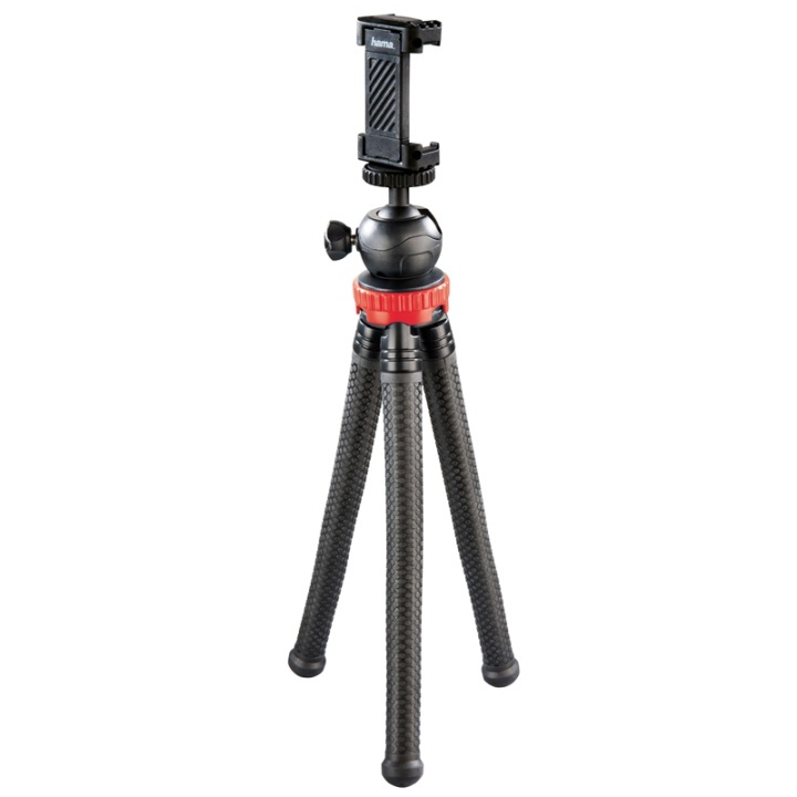 Hama Bordsstativ Kamera, Smartphone & GoPro FlexPro 27 cm Röd in the group HOME ELECTRONICS / Photo & Video / Photo equipment / Tripod at TP E-commerce Nordic AB (38-77686)