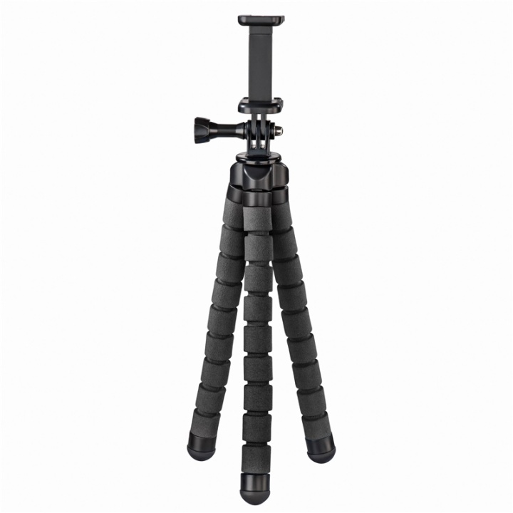 Hama Bordsstativ Flex Smartphone & GoPro 26cm Svart in the group HOME ELECTRONICS / Photo & Video / Photo equipment / Tripod at TP E-commerce Nordic AB (38-77688)