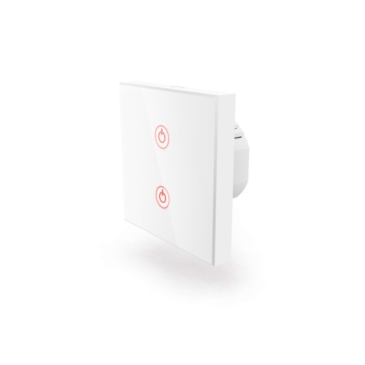Hama WiFi Touch-Wallswitch, white in the group HOME, HOUSEHOLD & GARDEN / Smart home / Smart Lights at TP E-commerce Nordic AB (38-77721)