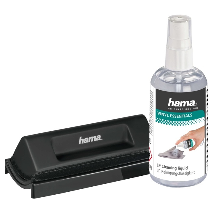 Hama Record Cleaning Kit, brush + 100ml in the group HOME ELECTRONICS / Audio & Picture / Home cinema, Hifi & Portable / Compact stereo & Record players at TP E-commerce Nordic AB (38-77731)
