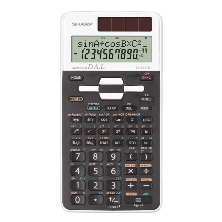 Sharp Kalkylator EL531THBWH in the group HOME, HOUSEHOLD & GARDEN / Watches & Counters / Counters at TP E-commerce Nordic AB (38-77970)