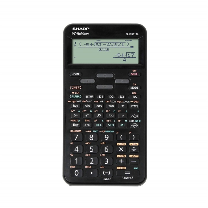 Sharp Kalkylator ELW531TLBBK in the group HOME, HOUSEHOLD & GARDEN / Watches & Counters / Counters at TP E-commerce Nordic AB (38-77975)