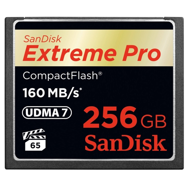 SANDISK Memorycard CF Extreme Pro 256GB 160MB/s UDMA7 in the group HOME ELECTRONICS / Storage media / Memory cards / Compact Flash at TP E-commerce Nordic AB (38-77982)