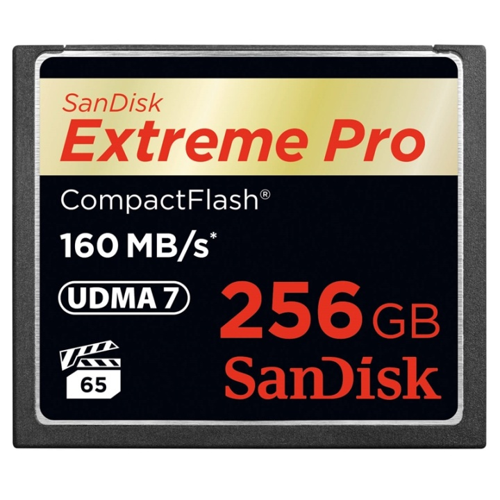 SanDisk Memorycard CF Extreme Pro 256GB 160MB/s UDMA7 in the group HOME ELECTRONICS / Storage media / Memory cards / Compact Flash at TP E-commerce Nordic AB (38-77982)