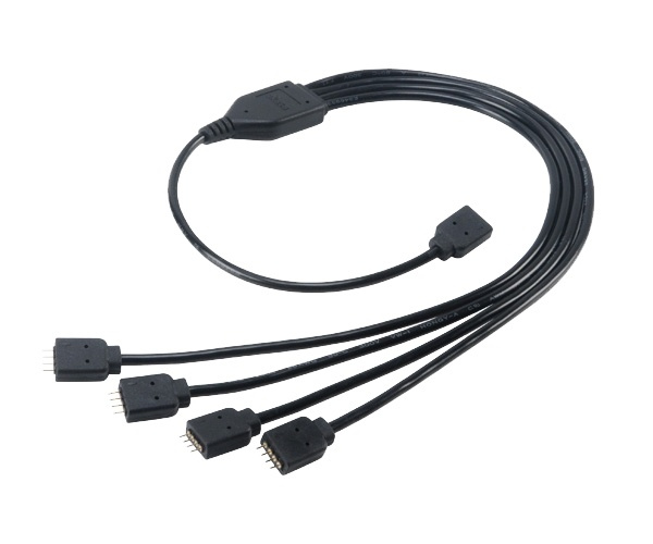 RGB LED splitter and extension cable in the group COMPUTERS & PERIPHERALS / Computer cables / Internal / Power cables & Adapters at TP E-commerce Nordic AB (38-78183)