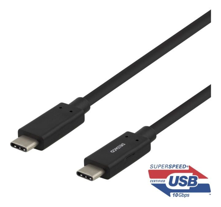 DELTACO USBC 3.1 GEN2 10Gbps/3A/E-marker 1m in the group SMARTPHONE & TABLETS / Chargers & Cables / Cables / Cables Type C at TP E-commerce Nordic AB (38-78193)