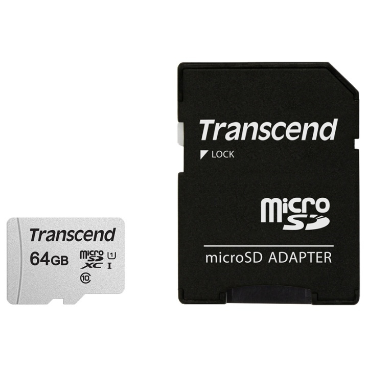 Transcend microSDXC 64GB U1 (R95/W45) in the group HOME ELECTRONICS / Storage media / Memory cards / SD/SDHC/SDXC at TP E-commerce Nordic AB (38-78294)
