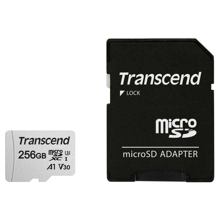 Transcend microSDXC 256GB U3 (R95/W45) in the group HOME ELECTRONICS / Storage media / Memory cards / SD/SDHC/SDXC at TP E-commerce Nordic AB (38-78298)