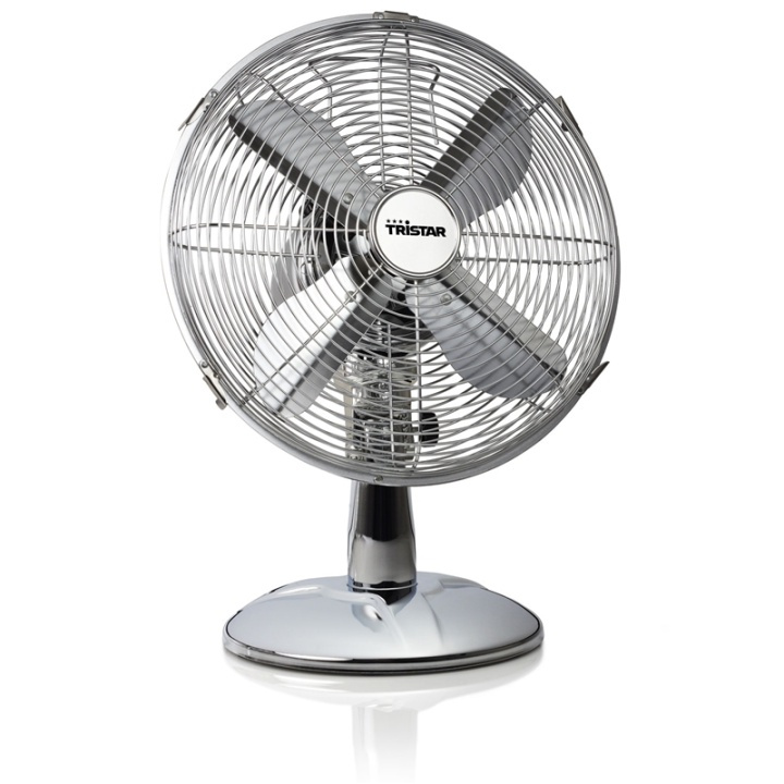 Tristar Bordsfläkt Rostfri 30cm in the group HOME, HOUSEHOLD & GARDEN / Fans & Climate products / Table fans at TP E-commerce Nordic AB (38-78305)