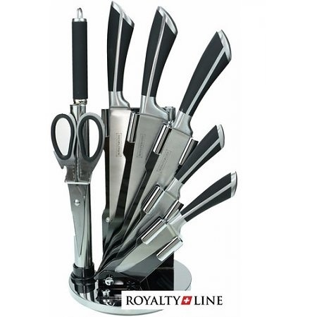 Royalty-Line RL-KSS700 Knivset med knivställ in the group HOME, HOUSEHOLD & GARDEN / Kitchen utensils / Kitchen knives & Knife sharpeners at TP E-commerce Nordic AB (38-78548)