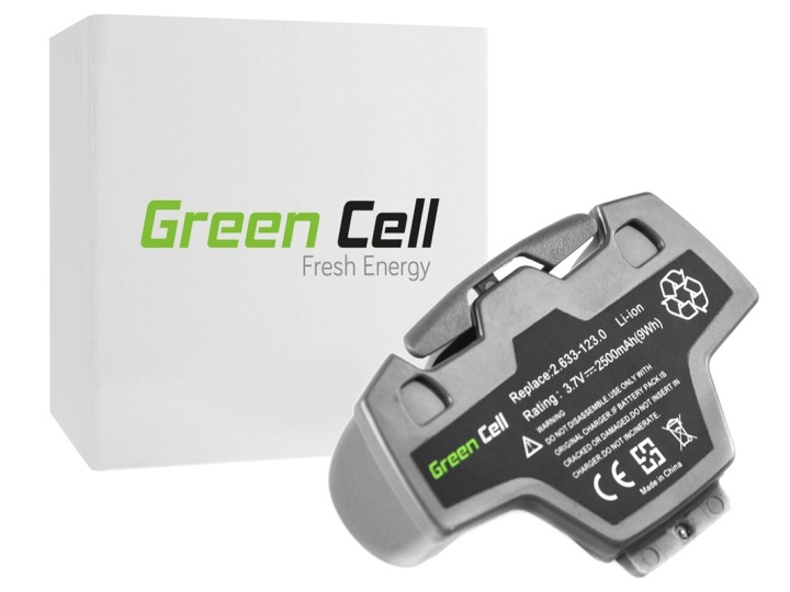 Batteri till Fönstertvätt 2.633-123.0 för Kärcher WV5 Plus 3.7V 2.5Ah in the group HOME, HOUSEHOLD & GARDEN / Cleaning products / Other cleaning accessories at TP E-commerce Nordic AB (38-78585)