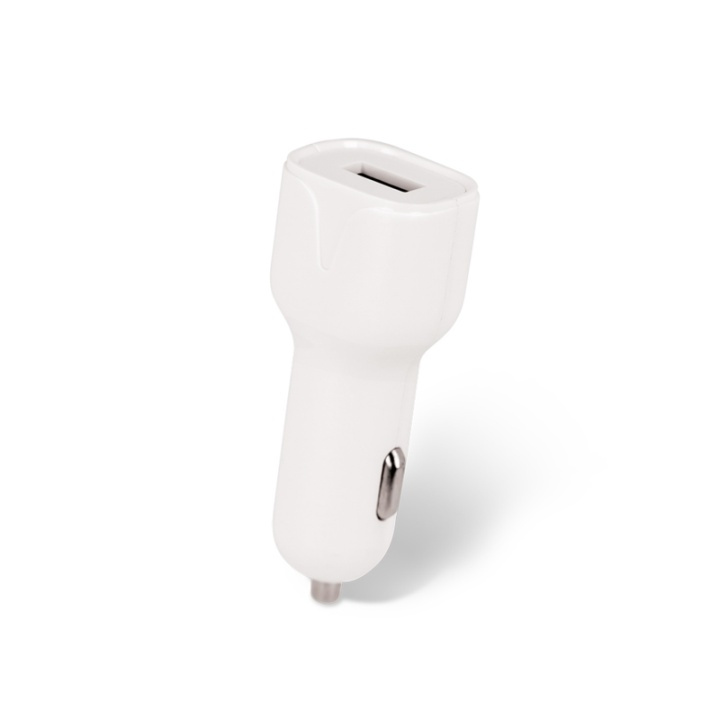 Setty Car charger USB socket with Lightning cable 1m, 2.4A, White in the group SMARTPHONE & TABLETS / Chargers & Cables / Car chargers / Car chargers Lightning at TP E-commerce Nordic AB (38-79039)