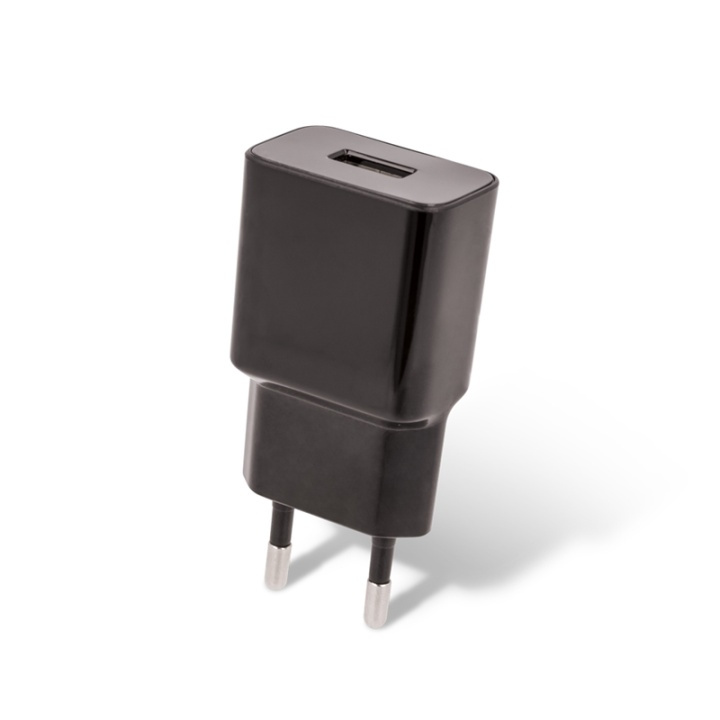 Setty USB Wall Charger 2,4A Black in the group SMARTPHONE & TABLETS / Chargers & Cables / Wall charger / Wall charger USB at TP E-commerce Nordic AB (38-79044)