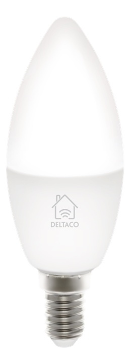 DELTACO SMART HOME LED light, E14, WiFI, 5W, 2700K-6500K, dimmable, wh in the group HOME, HOUSEHOLD & GARDEN / Smart home / Smart Lights at TP E-commerce Nordic AB (38-79215)