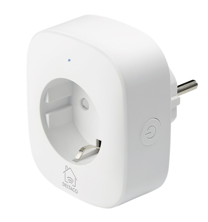 DELTACO SMART HOME Smart Plug with energy monitoring, 2.4GHz, white in the group HOME, HOUSEHOLD & GARDEN / Smart home / Power Consumption Meter at TP E-commerce Nordic AB (38-79217)