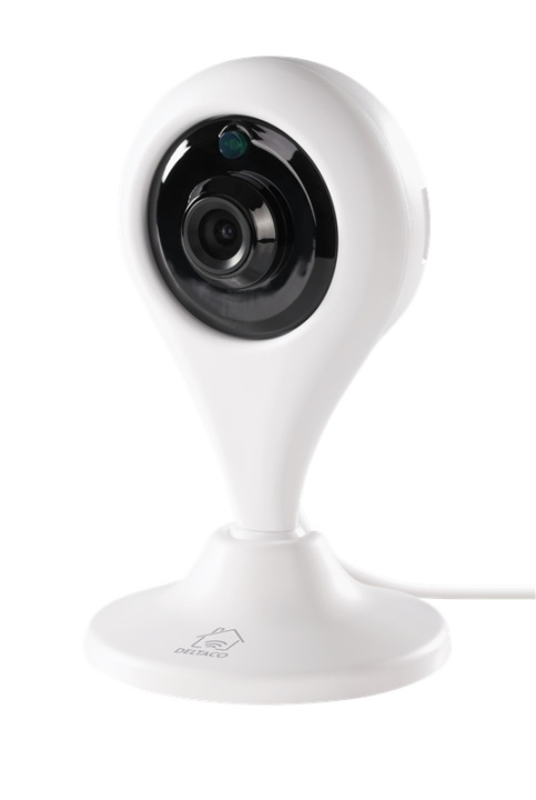 DELTACO SMART HOME network camera for indoor use, 720p, WiFi 2.4GHz in the group HOME, HOUSEHOLD & GARDEN / Alarm & Security / Security cameras / Digital (Network) / Indoor cameras at TP E-commerce Nordic AB (38-79218)
