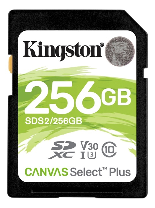 Kingston 256GB SDXC Canvas Select Plus 100R C10 UHS-I U3 V30 in the group HOME ELECTRONICS / Storage media / Memory cards / SD/SDHC/SDXC at TP E-commerce Nordic AB (38-79232)
